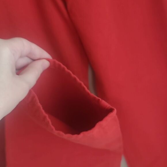 💲2️⃣0️⃣ Bundled ✔️Linen Blend Sandrine Rose Boutique sz 30 Red Pants - Picture 9 of 17